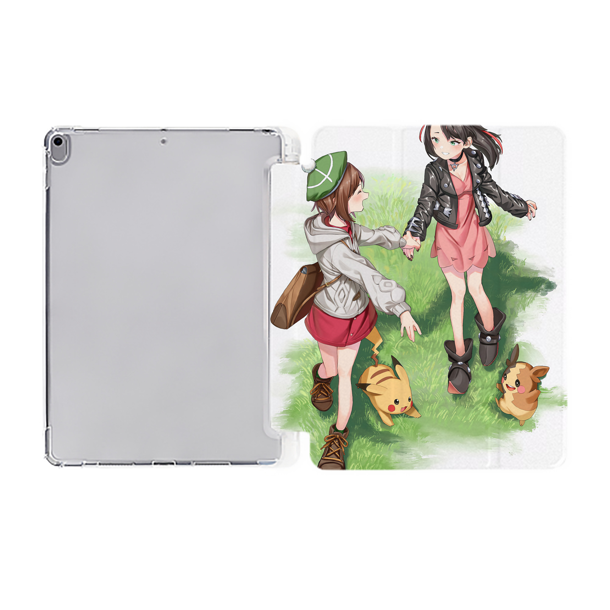（画像用） ポケットモンスター Pokémon IPad ケース ペン収納付き 三つ折りスタンド PUレザー×シリコン 対応機種9.5/10.5/10.9インチ
